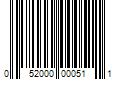 Barcode Image for UPC code 052000000511