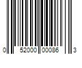 Barcode Image for UPC code 052000000863