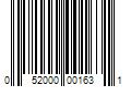 Barcode Image for UPC code 052000001631