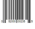 Barcode Image for UPC code 052000002355