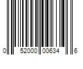 Barcode Image for UPC code 052000006346