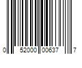 Barcode Image for UPC code 052000006377