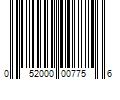 Barcode Image for UPC code 052000007756