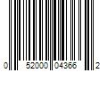 Barcode Image for UPC code 052000043662