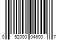 Barcode Image for UPC code 052000046007