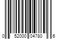 Barcode Image for UPC code 052000047806