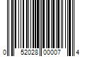 Barcode Image for UPC code 052028000074