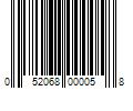 Barcode Image for UPC code 052068000058