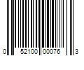 Barcode Image for UPC code 052100000763