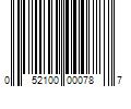 Barcode Image for UPC code 052100000787