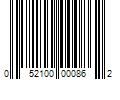 Barcode Image for UPC code 052100000862