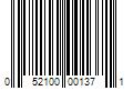 Barcode Image for UPC code 052100001371