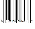 Barcode Image for UPC code 052100001432