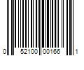 Barcode Image for UPC code 052100001661