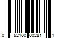 Barcode Image for UPC code 052100002811