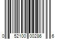 Barcode Image for UPC code 052100002866