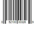 Barcode Image for UPC code 052100003269