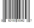 Barcode Image for UPC code 052100003627