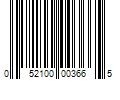 Barcode Image for UPC code 052100003665