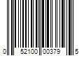 Barcode Image for UPC code 052100003795