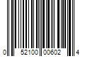 Barcode Image for UPC code 052100006024