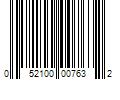 Barcode Image for UPC code 052100007632