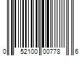 Barcode Image for UPC code 052100007786