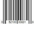 Barcode Image for UPC code 052100008318