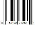 Barcode Image for UPC code 052100010601