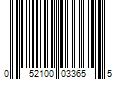 Barcode Image for UPC code 052100033655