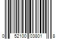 Barcode Image for UPC code 052100038018