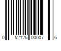 Barcode Image for UPC code 052125000076