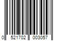 Barcode Image for UPC code 0521702003057