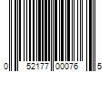 Barcode Image for UPC code 052177000765. Product Name: Levi's Men's 501 Original Shrink-to-Fit Non-Stretch Jeans - Black Rigid- Shrink to Fit