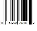 Barcode Image for UPC code 052200000182