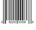 Barcode Image for UPC code 052200000366