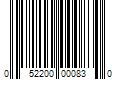 Barcode Image for UPC code 052200000830