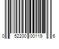 Barcode Image for UPC code 052200001196