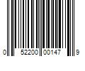 Barcode Image for UPC code 052200001479