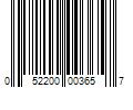 Barcode Image for UPC code 052200003657