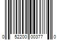 Barcode Image for UPC code 052200003770