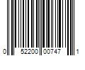 Barcode Image for UPC code 052200007471