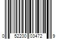 Barcode Image for UPC code 052200034729