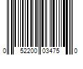 Barcode Image for UPC code 052200034750