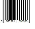 Barcode Image for UPC code 0522381000030