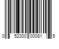 Barcode Image for UPC code 052300000815