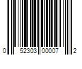 Barcode Image for UPC code 052303000072