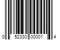 Barcode Image for UPC code 052330000014