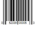 Barcode Image for UPC code 052339000053