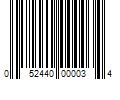 Barcode Image for UPC code 052440000034